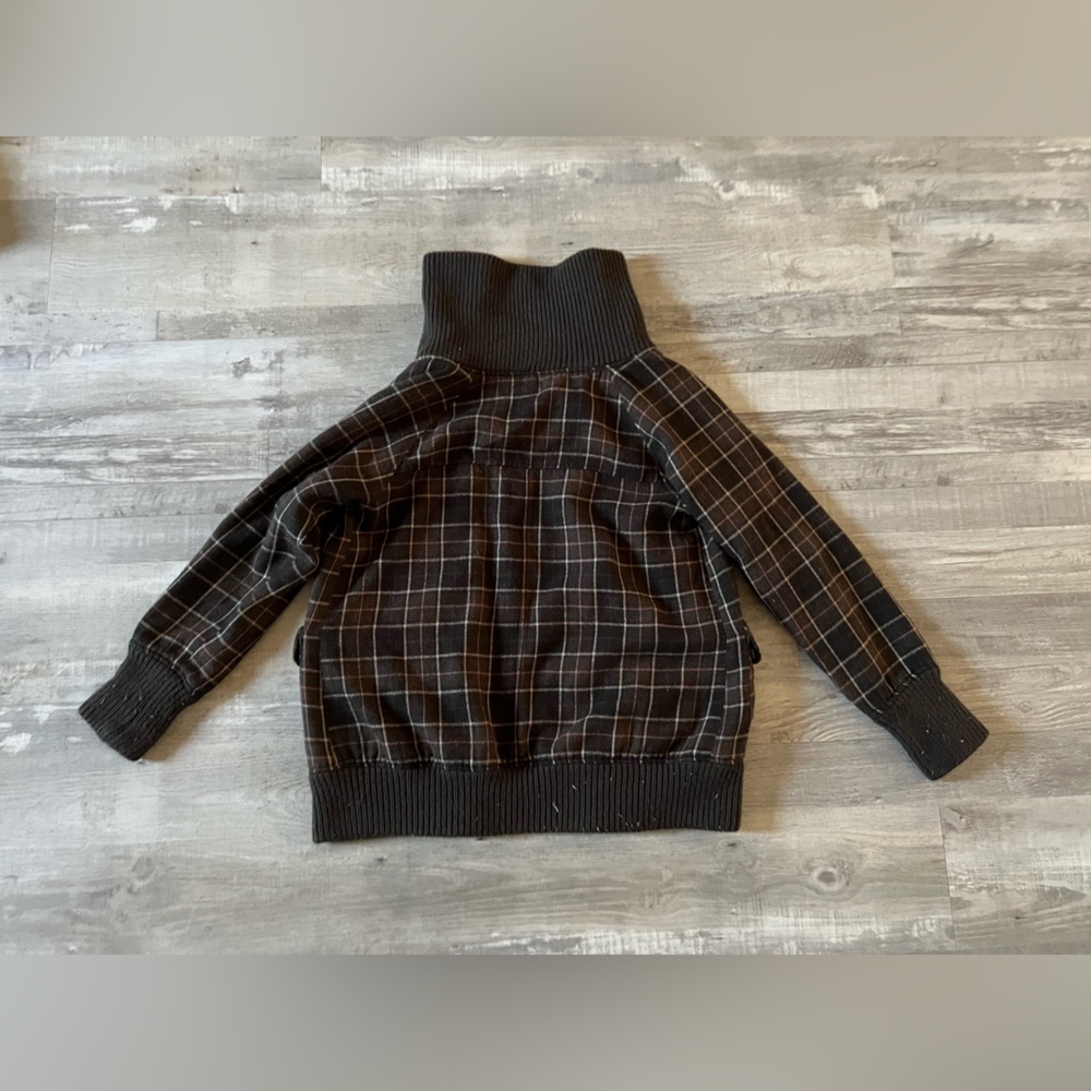 Brown Checkered Jacket - image 5